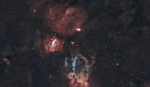 Preview wallpaper lobster claw nebula, nebula, stars, glare, space