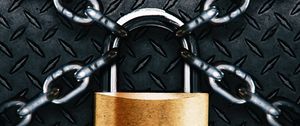 Preview wallpaper lock, chain, locked, metal