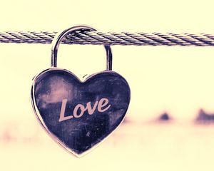 Preview wallpaper lock, love, heart