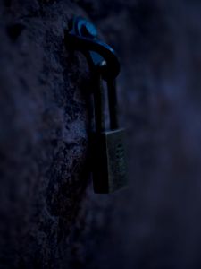 Preview wallpaper lock, stone, dark