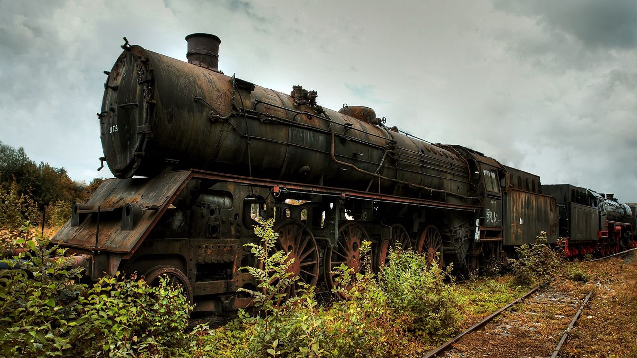 Wallpaper locomotive, old, railway