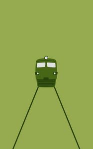 Preview wallpaper locomotive, train, minimalism