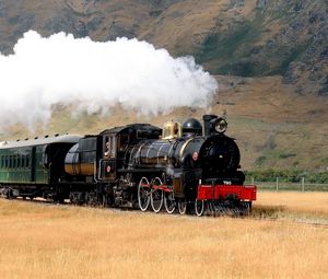 Preview wallpaper locomotive, train, smoke