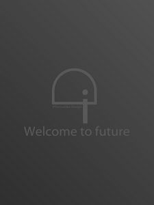 Preview wallpaper logo, welcome to future, inscription