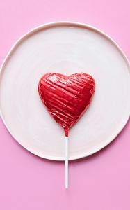 Preview wallpaper lollipop, heart, sweet