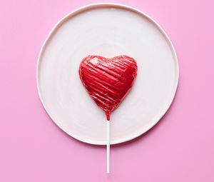 Preview wallpaper lollipop, heart, sweet