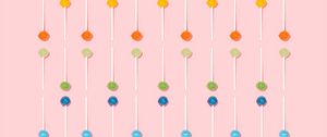 Preview wallpaper lollipops, minimalism, iridescent