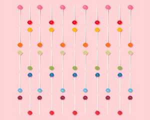 Preview wallpaper lollipops, minimalism, iridescent