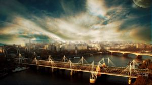 Preview wallpaper london, bridge, river, hdr