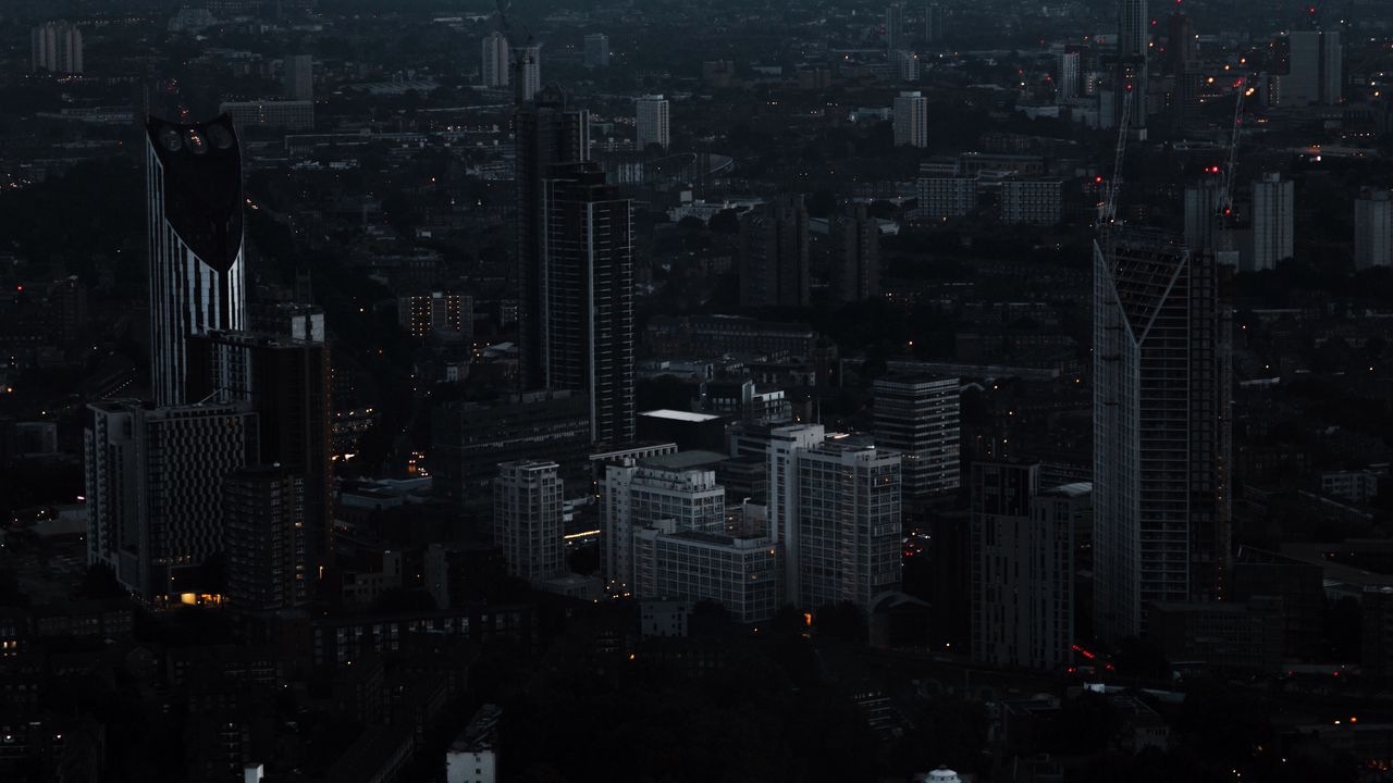 Wallpaper london, united kingdom, night city, skyscrapers