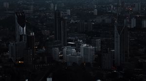 Preview wallpaper london, united kingdom, night city, skyscrapers