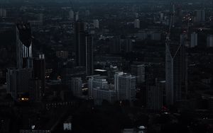 Preview wallpaper london, united kingdom, night city, skyscrapers
