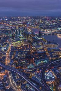 Preview wallpaper london, united kingdom, night city, top view