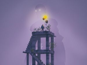 Preview wallpaper loneliness, alone, tower, art