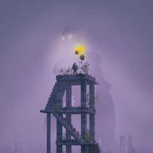 Preview wallpaper loneliness, alone, tower, art