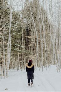 Preview wallpaper loneliness, forest, snow, winter, sad