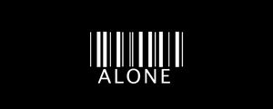 Preview wallpaper loneliness, inscription, bar code, life