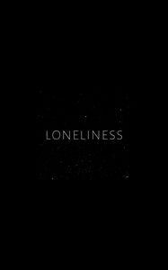 Preview wallpaper loneliness, lonely, inscription, minimalism