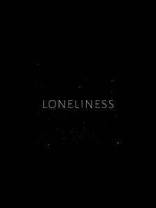 Preview wallpaper loneliness, lonely, inscription, minimalism