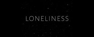 Preview wallpaper loneliness, lonely, inscription, minimalism