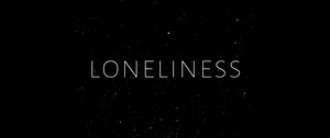 Preview wallpaper loneliness, lonely, inscription, minimalism