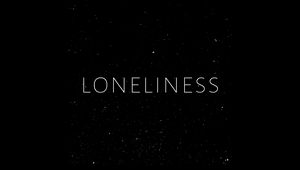 Preview wallpaper loneliness, lonely, inscription, minimalism