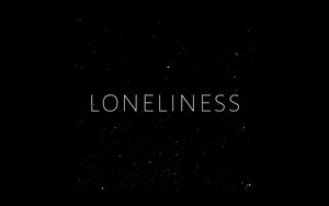 Preview wallpaper loneliness, lonely, inscription, minimalism