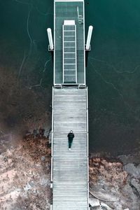 Preview wallpaper loneliness, lonely, pier, coast