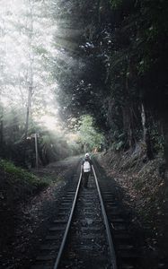 Preview wallpaper loneliness, lonely, travel, railway