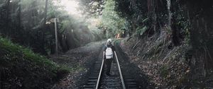 Preview wallpaper loneliness, lonely, travel, railway