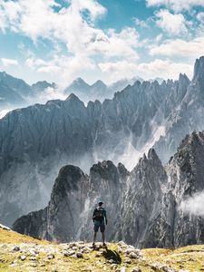 Preview wallpaper loneliness, mountains, travel, tourism, italy