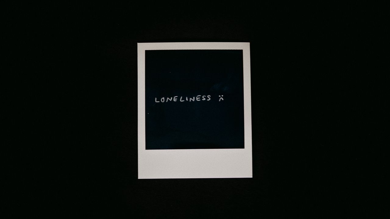 Wallpaper loneliness, photography, inscription, word, text