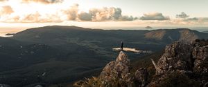 Preview wallpaper lonely, loneliness, rock, mountains