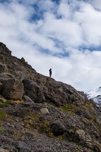 Preview wallpaper lonely, loneliness, rocks, mountain, slope