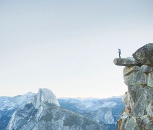 Preview wallpaper lonely, loneliness, rocks, cliff