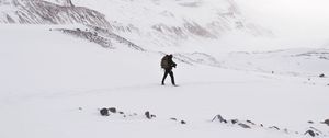 Preview wallpaper lonely, loneliness, rocks, snow