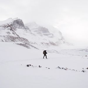 Preview wallpaper lonely, loneliness, rocks, snow