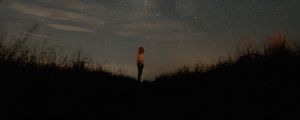 Preview wallpaper lonely, loneliness, space, starry sky