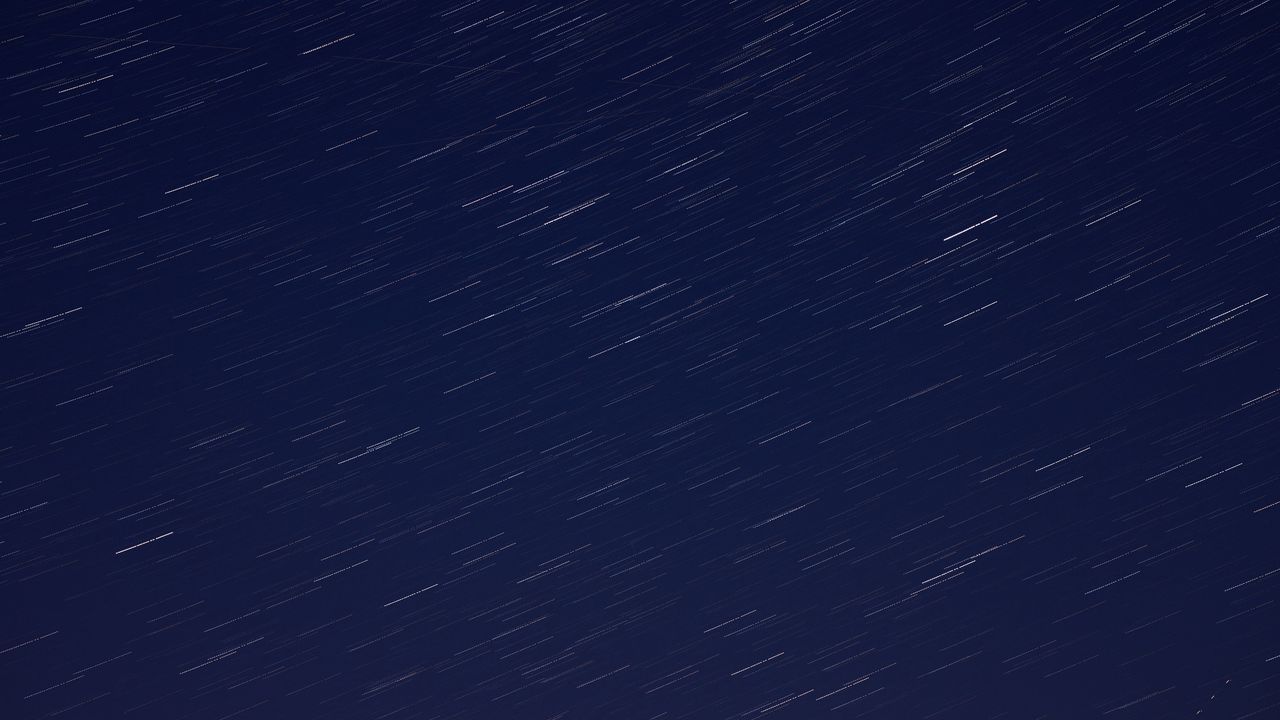 Wallpaper long exposure, stars, starry sky, night