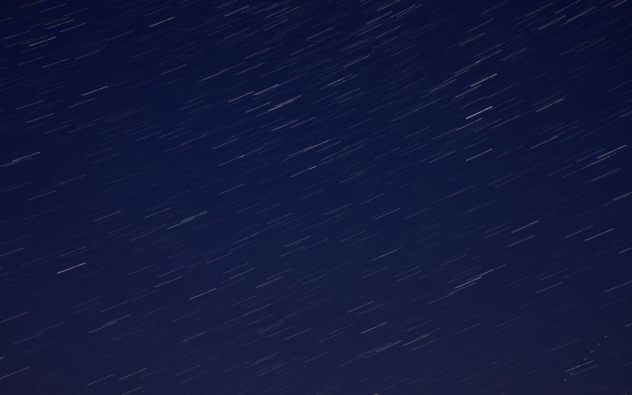 1280x800 Wallpaper long exposure, stars, starry sky, night