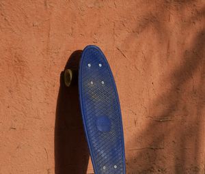 Preview wallpaper longboard, skateboard, wall, shadow