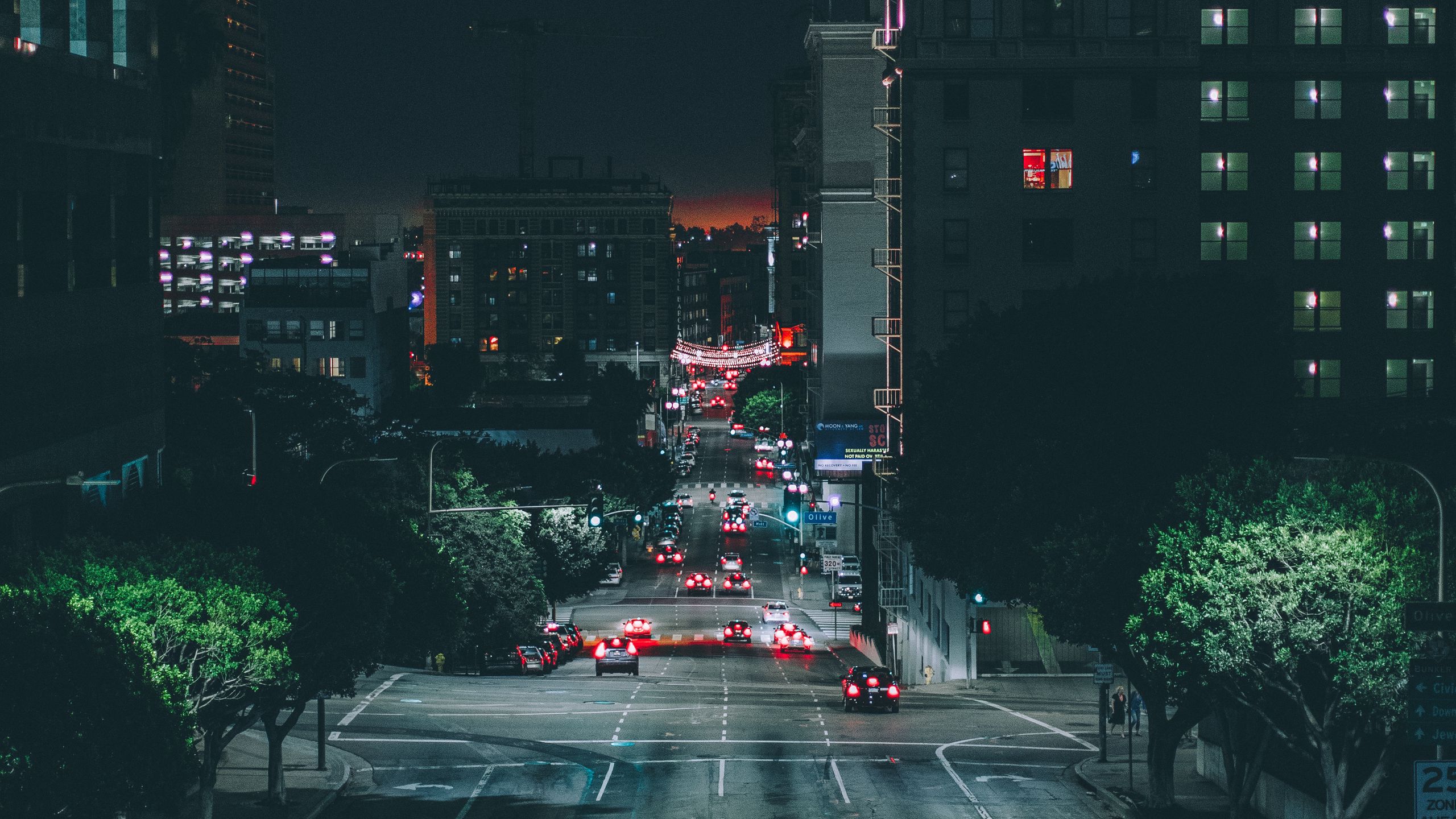 Los Angeles Night Wallpapers  Top Free Los Angeles Night Backgrounds   WallpaperAccess