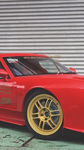 Preview wallpaper lotus europa, car, red, side view, tuning