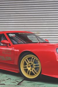 Preview wallpaper lotus europa, car, red, side view, tuning