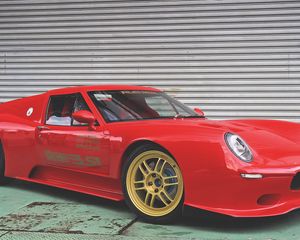 Preview wallpaper lotus europa, car, red, side view, tuning