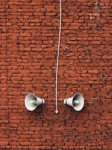 Preview wallpaper loudspeaker, alarm, minimalism
