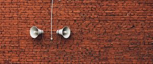 Preview wallpaper loudspeaker, alarm, minimalism