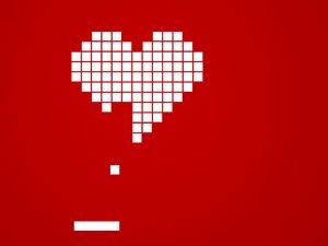 Preview wallpaper love, game, heart, square, collect