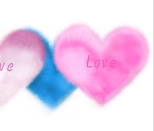 Preview wallpaper love, heart, light, pink, blue