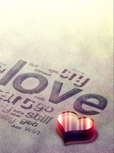 Preview wallpaper love, heart, sign